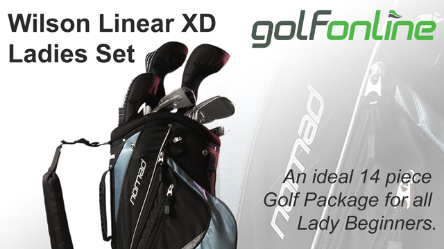 wilson men's linear xd right hand golf set